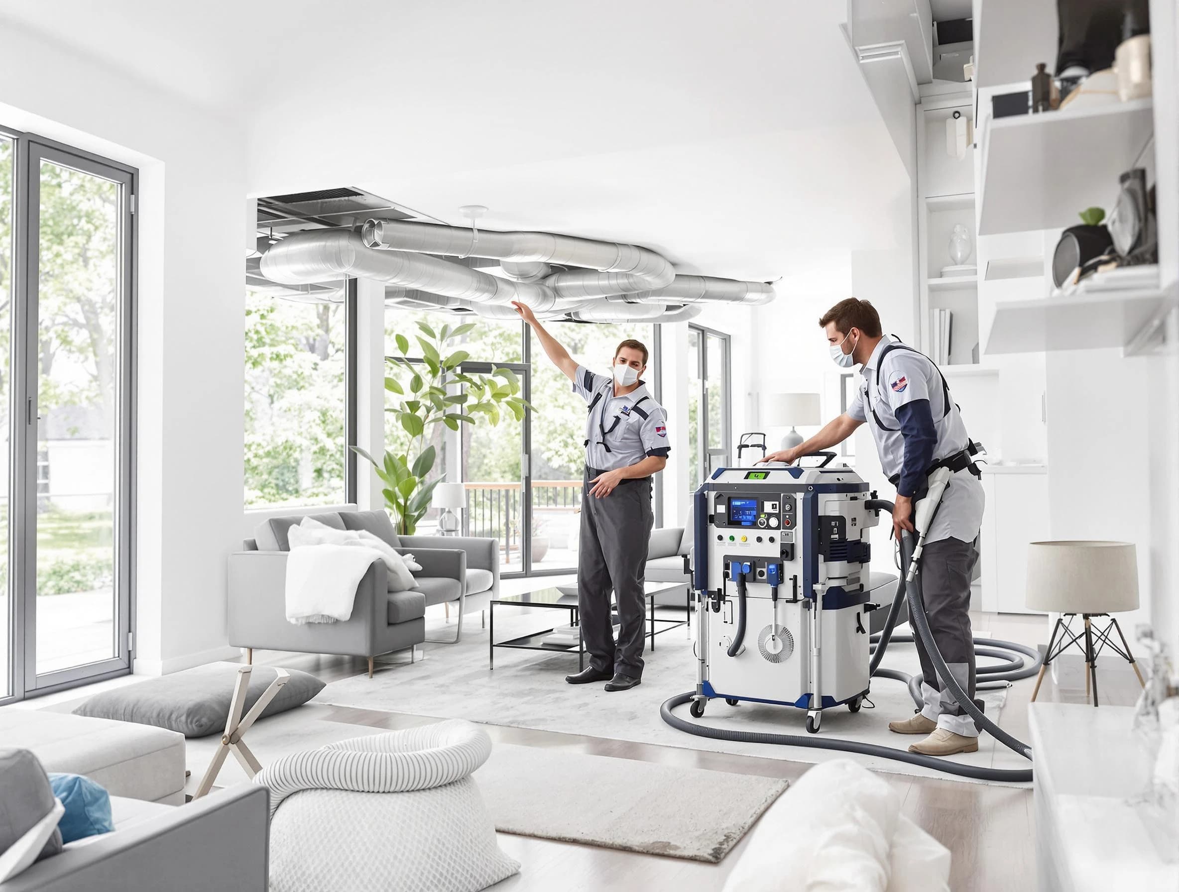 North Huntingdon Air Duct Cleaning professional conducting pure air duct cleaning with state-of-the-art equipment in North Huntingdon