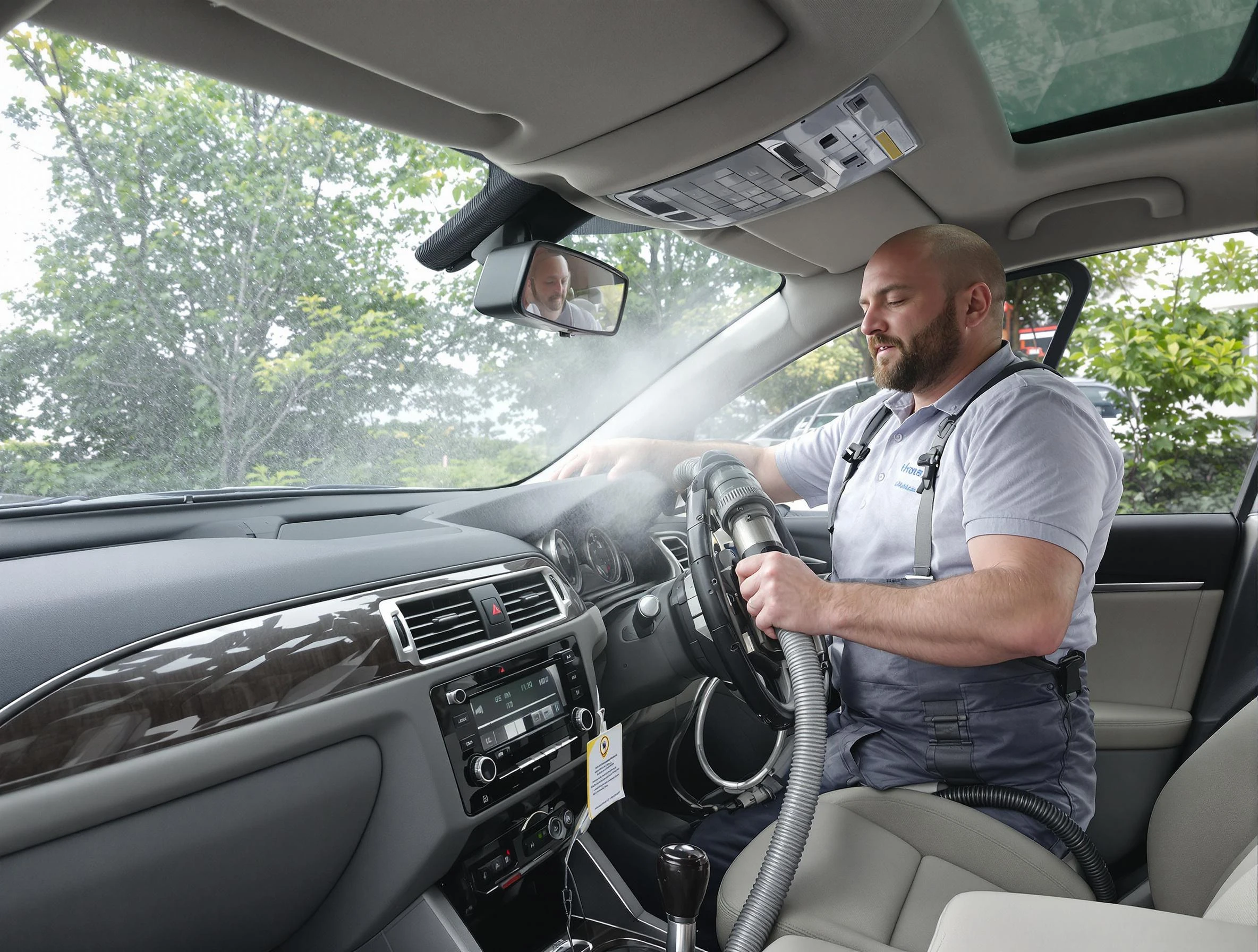 North Huntingdon Air Duct Cleaning specialist performing professional car duct cleaning in North Huntingdon